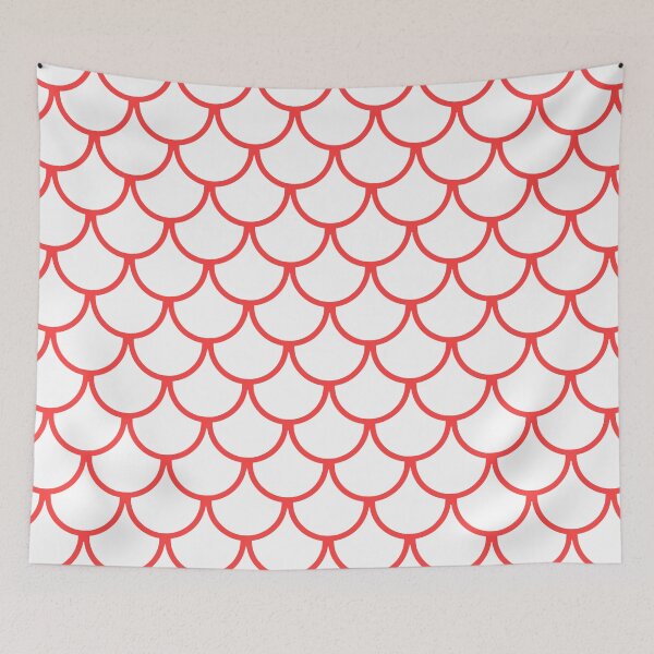 Item preview, Fish Scales Pattern: Coral Pink designed and sold by Jared Davies.
