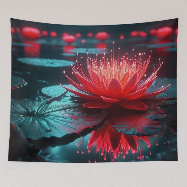 Item preview, Glowing lily red - 11/11 -  designed and sold by Rockwoman.