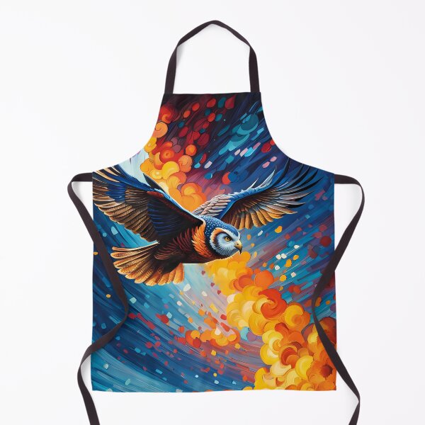 Item preview, Colourful Flying Owl, Ai Generated Art  designed and sold by ACC .
