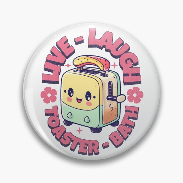 Artikelvorschau, Lustiges grooviges Live-Laugh-Toaster-Bad. Lustig groovig entworfen und verkauft von ahmed2751989.