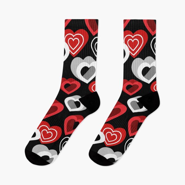 Item preview, Hearts Pattern On Black designed and sold by Ayesha Saleem.
