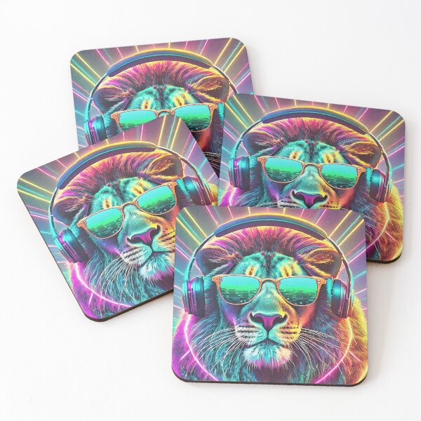 Item preview, 80s Neon Lion designed and sold by NinjaRat.