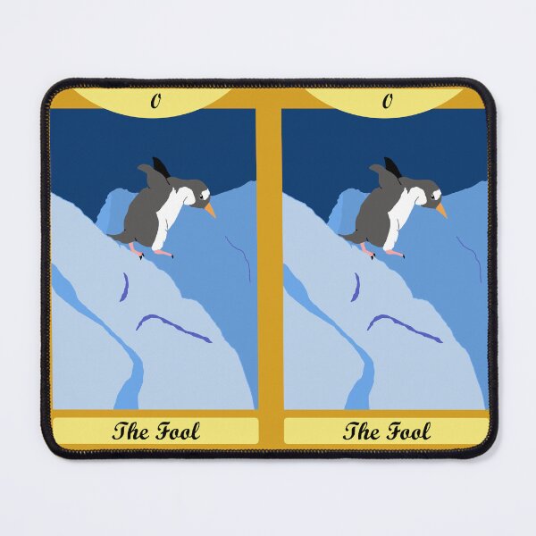 Item preview, The Fool Bird Tarot Card With Penguin designed and sold by TiffinByLK.