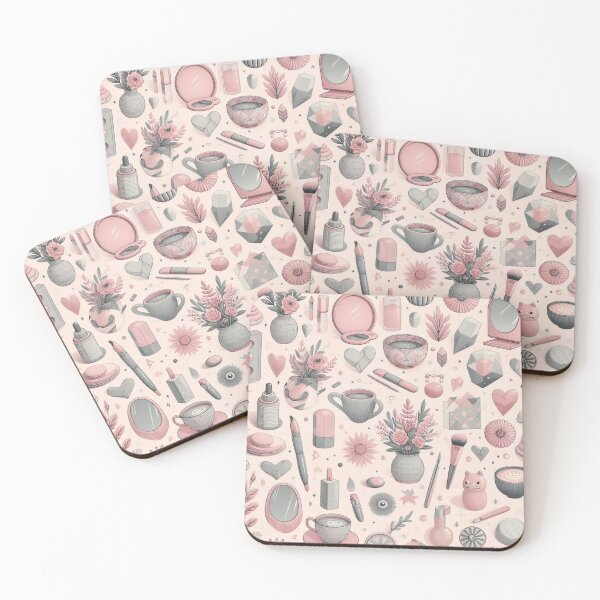 Item preview, Pink and grey aesthetic pattern designed and sold by CandyVenom.