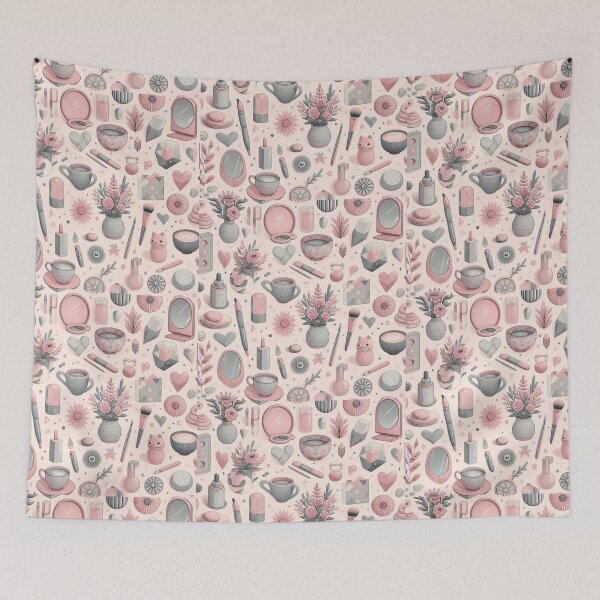 Item preview, Pink and grey aesthetic pattern designed and sold by CandyVenom.