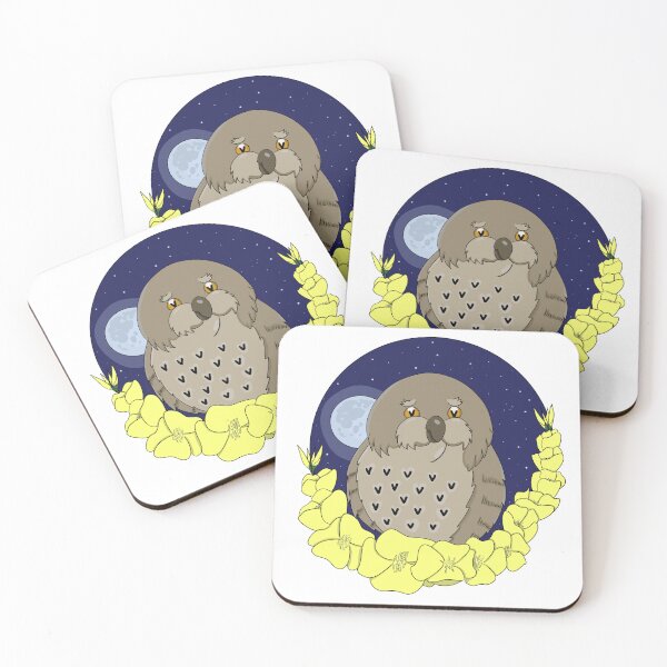 Item preview, Owl and Evening Primrose designed and sold by HugSomeNettles.