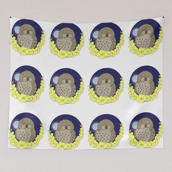 Item preview, Owl and Evening Primrose designed and sold by HugSomeNettles.