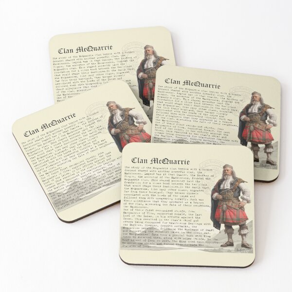Item preview, McQuarrie Scottish Clan History  designed and sold by BagTown Clans.