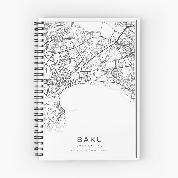 Item preview, Baku Cartography Map designed and sold by wally-prints.