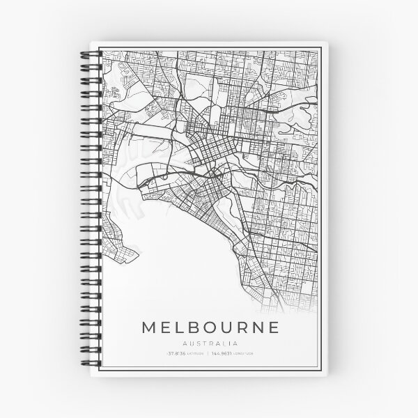 Item preview, Mapa cartográfico de Melbourne designed and sold by wally-prints.