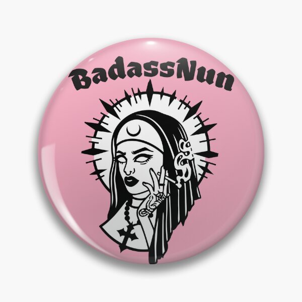 Item preview, Badass Sexy Nun Smoking designed and sold by 247Trends.