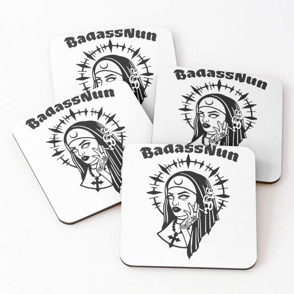 Item preview, Badass Sexy Nun Smoking designed and sold by 247Trends.