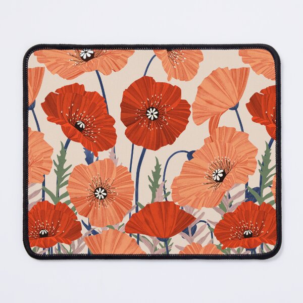 Item preview, Poppies pattern designed and sold by Elbuenlimon.