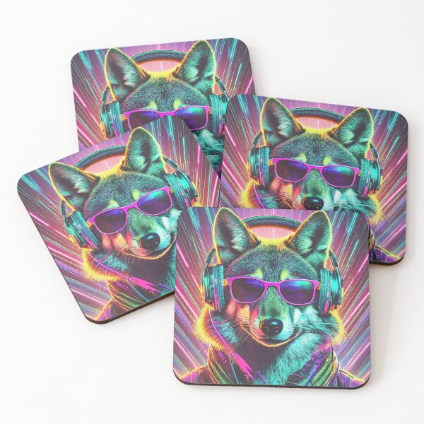 Item preview, 80s Neon Wolf designed and sold by NinjaRat.