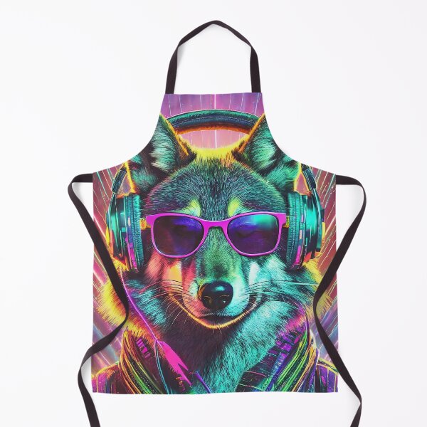 Item preview, 80s Neon Wolf designed and sold by NinjaRat.