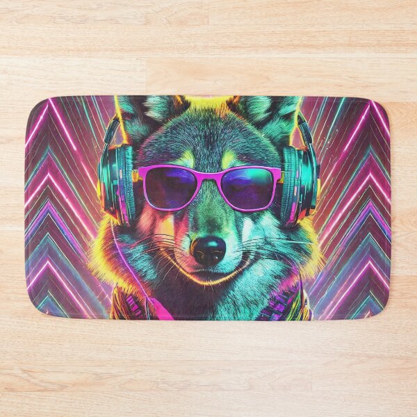 Item preview, 80s Neon Wolf designed and sold by NinjaRat.