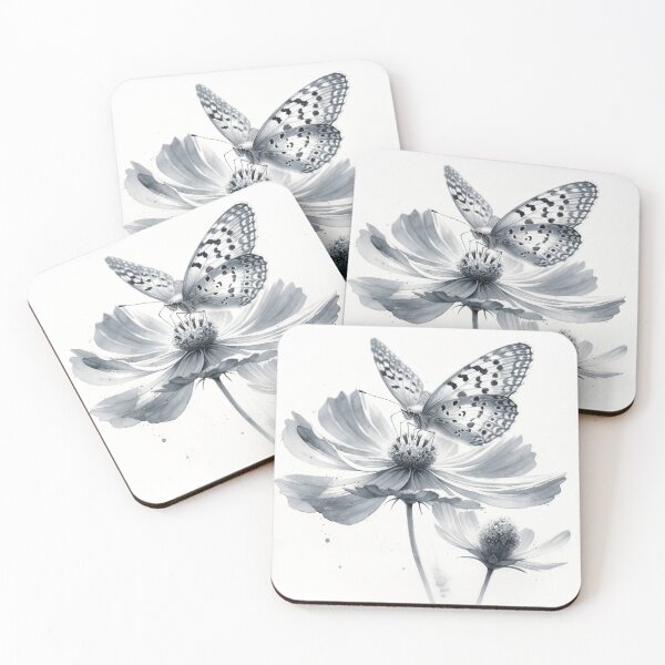 Item preview, Delicate butterfly perched on flower designed and sold by CardsStudio.