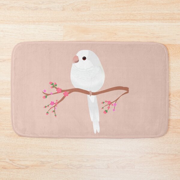 Item preview, Cute egg shaped albino quaker parrot or monk parakeet designed and sold by Bwiselizzy.