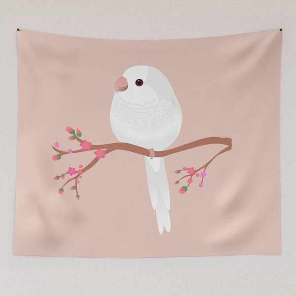 Item preview, Cute egg shaped albino quaker parrot or monk parakeet designed and sold by Bwiselizzy.