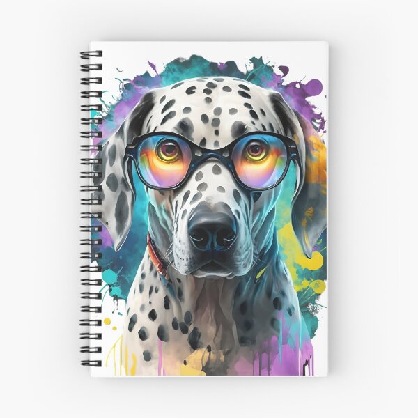 Item preview, Dalmatian Watercolor Dog Wearing Glasses T-Shirt designed and sold by Zibis09.