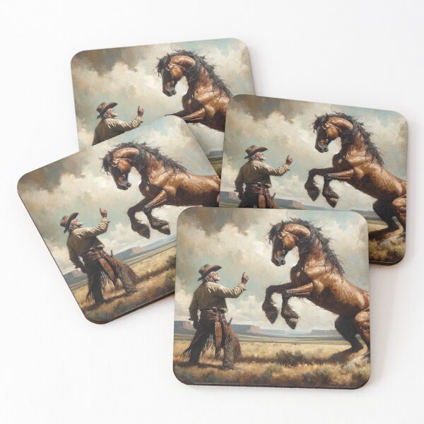 Item preview, Horse Whisperer Oil Painting designed and sold by digital-savant.