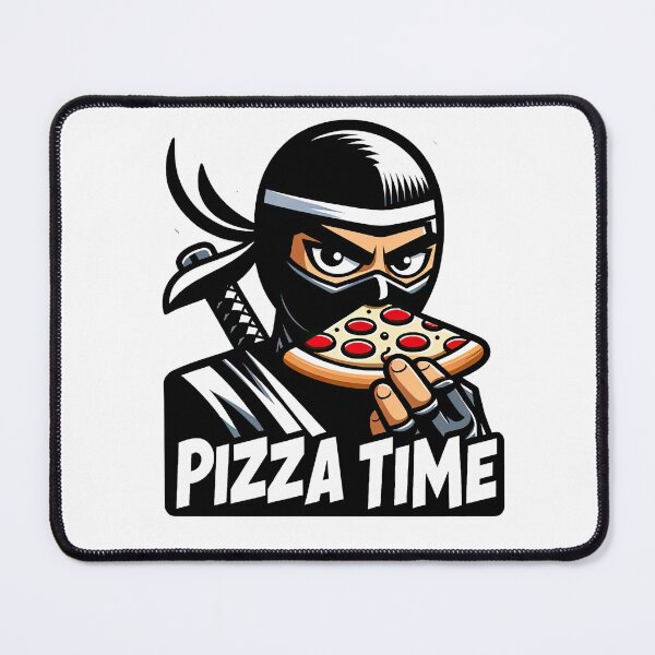 Item preview, ninja eating pizza designed and sold by rizaldz.