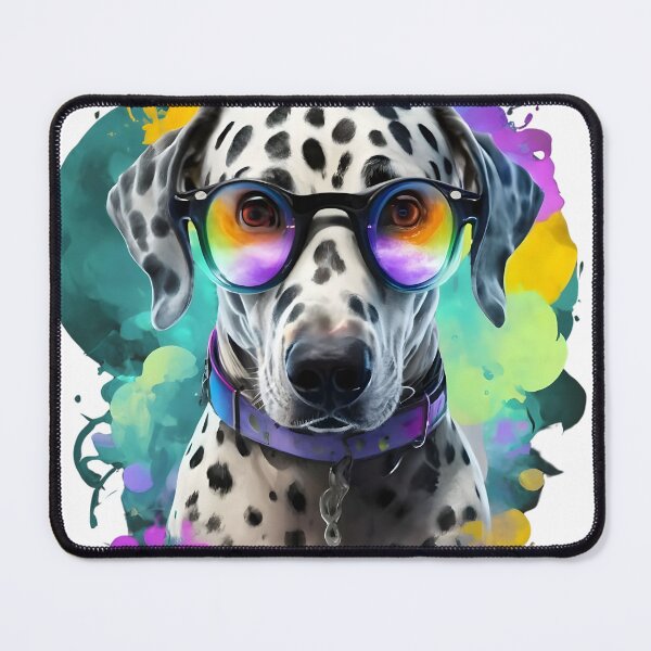 Artikelvorschau, Dalmatian Watercolor Dog Wearing Glasses T-Shirt entworfen und verkauft von Zibis09.
