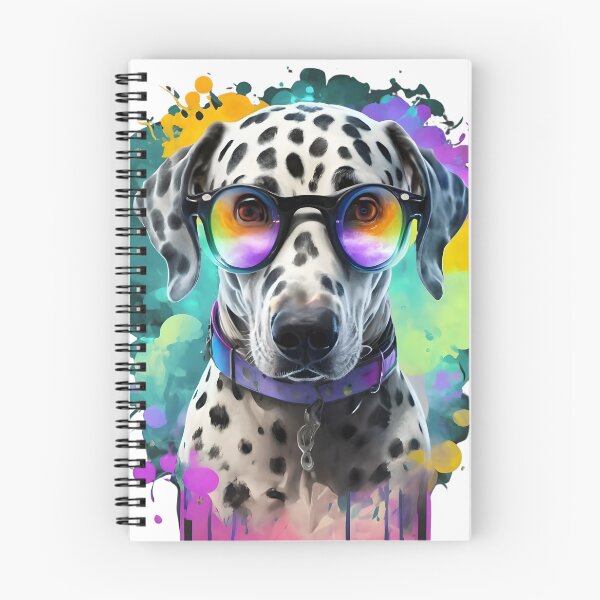 Item preview, Dalmatian Watercolor Dog Wearing Glasses T-Shirt designed and sold by Zibis09.