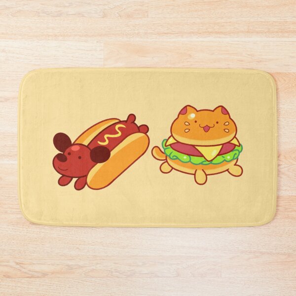 Item preview, HotDog & BurgerCat designed and sold by ZzLazyMorningzZ.