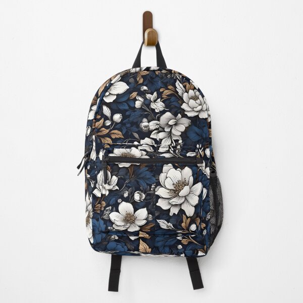 Item preview, White and Blue Floral Pattern designed and sold by WAUZ.
