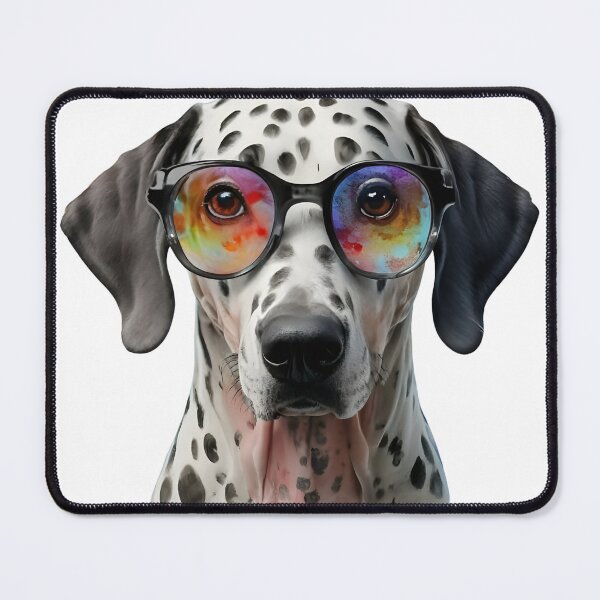 Artikelvorschau, Dalmatian Watercolor Dog Wearing Glasses T-Shirt entworfen und verkauft von Zibis09.