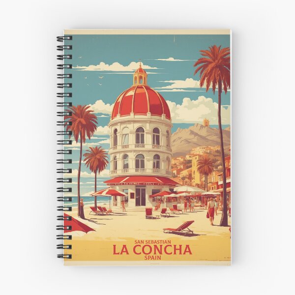 Item preview, La Concha San Sebastian Spain Tourism Vintage Poster designed and sold by TravelersGems.
