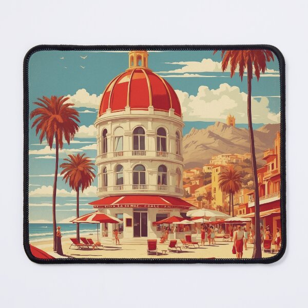 Item preview, La Concha San Sebastian Spain Tourism Vintage Poster designed and sold by TravelersGems.