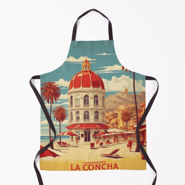 Item preview, La Concha San Sebastian Spain Tourism Vintage Poster designed and sold by TravelersGems.