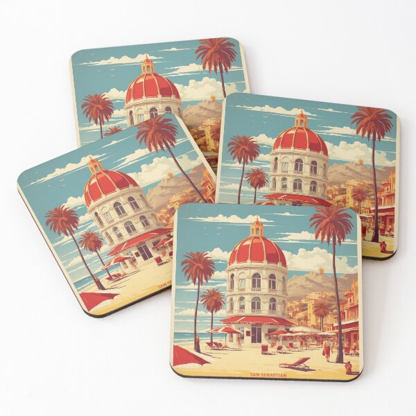 Item preview, La Concha San Sebastian Spain Tourism Vintage Poster designed and sold by TravelersGems.