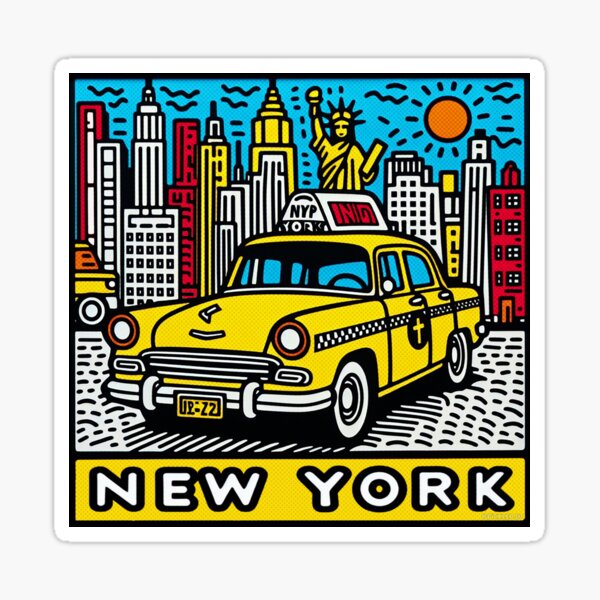 Item preview, New York  Cab - Pop Art  designed and sold by PickledjoArt.