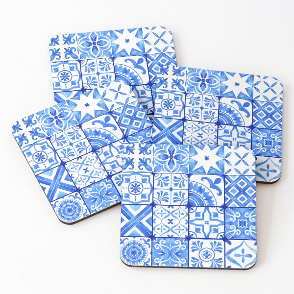 Item preview, Colourful Blue Azulejo designed and sold by ArDecoS.