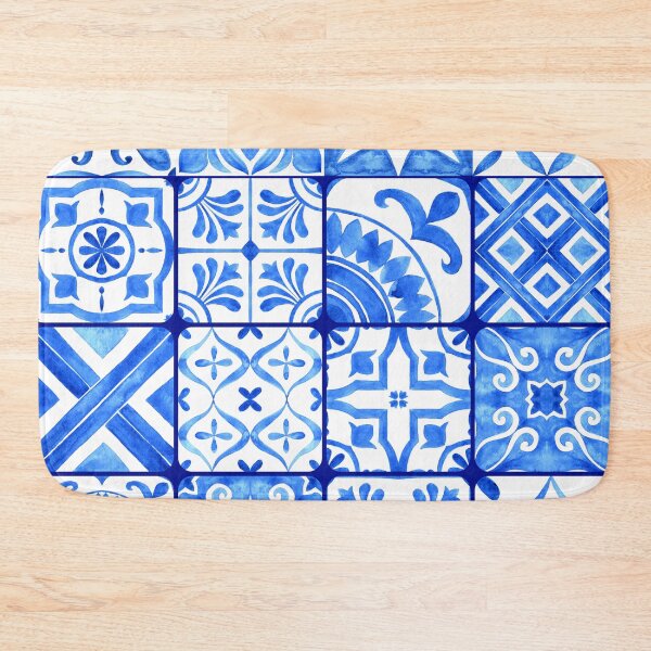 Item preview, Colourful Blue Azulejo designed and sold by ArDecoS.