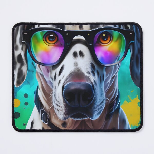 Artikelvorschau, Dalmatian Watercolor Dog Wearing Glasses T-Shirt entworfen und verkauft von Zibis09.