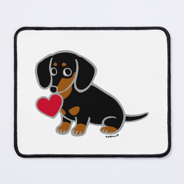 Item preview,  Black and Tan Smooth Dachshund with Love designed and sold by HappyLabradors.