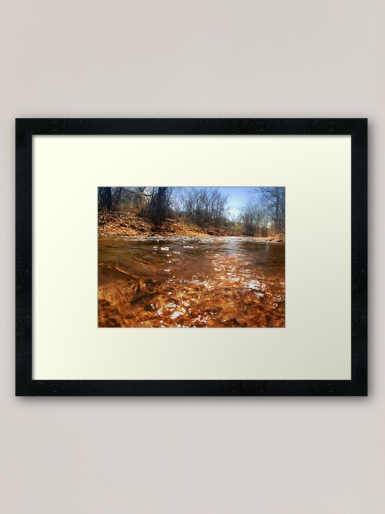 Thumbnail 1 of 7, Framed Art Print, Light Dances on the Stream designed and sold by believer9.
