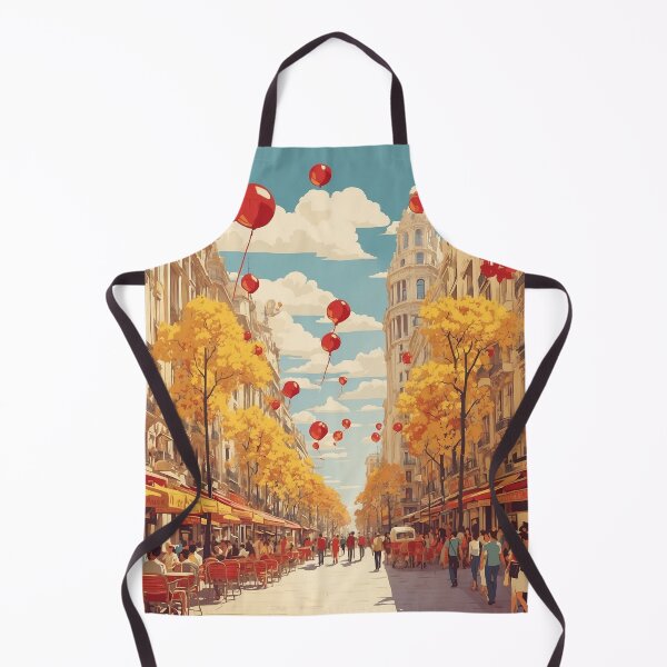 Item preview, La Rambla Barcelona Spain Tourism Vintage Poster 2 designed and sold by TravelersGems.