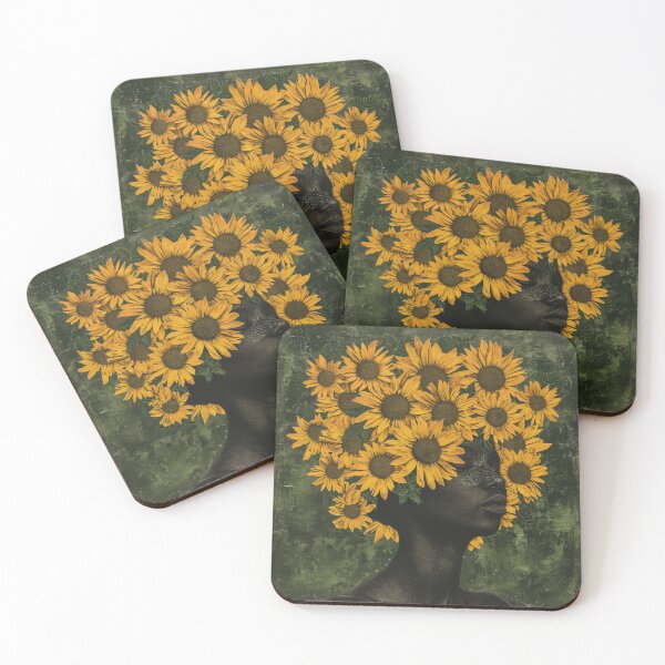 Item preview, Sunflower afro, feminine Strength designed and sold by Plant-shop.