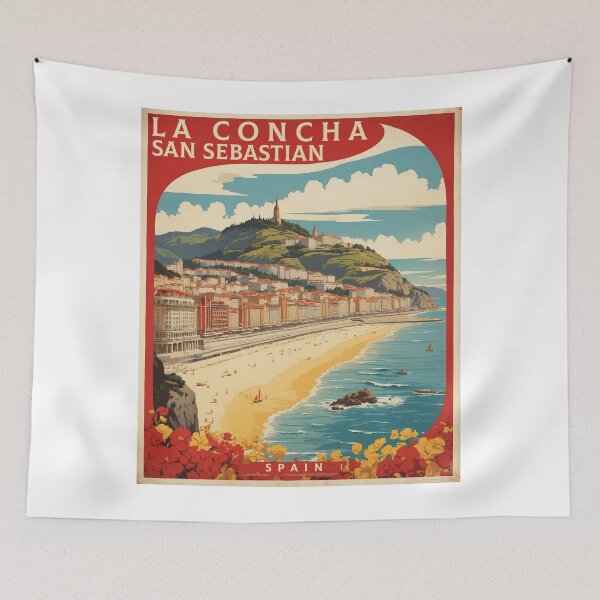 Item preview, La Concha San Sebastian Spain Tourism Vintage Poster 3 designed and sold by TravelersGems.
