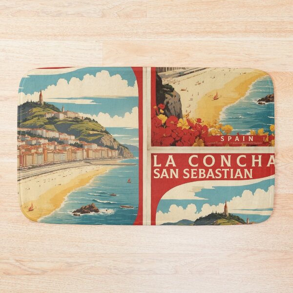 Item preview, La Concha San Sebastian Spain Tourism Vintage Poster 3 designed and sold by TravelersGems.
