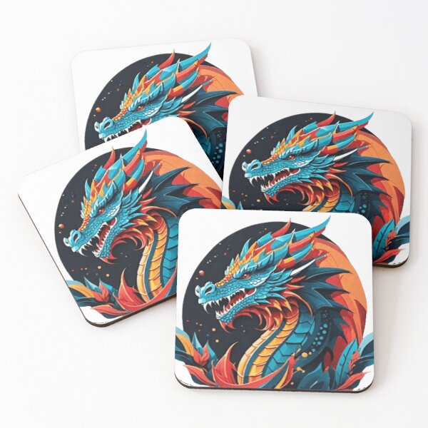 Item preview, Colourful dragon designed and sold by paintandwhisker.
