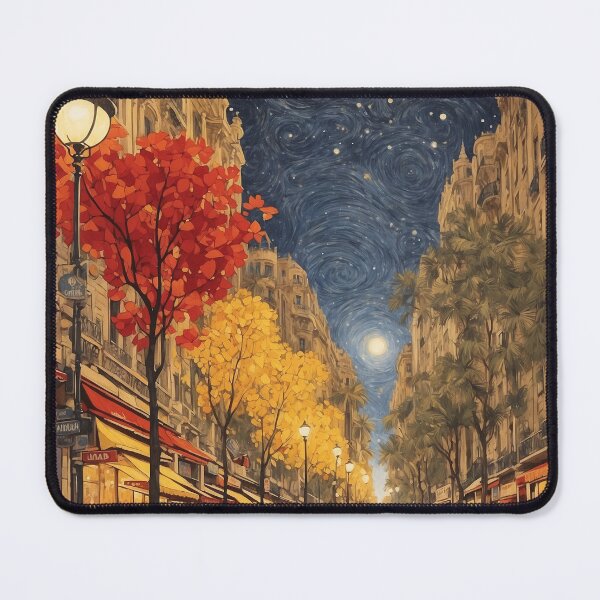 Item preview, Las Ramblas Barcelona Spain Starry Night and Moon Tourism Vintage Poster 2 designed and sold by TravelersGems.