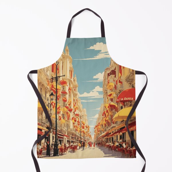 Item preview, La Rambla Barcelona Spain Tourism Vintage Poster 4 designed and sold by TravelersGems.