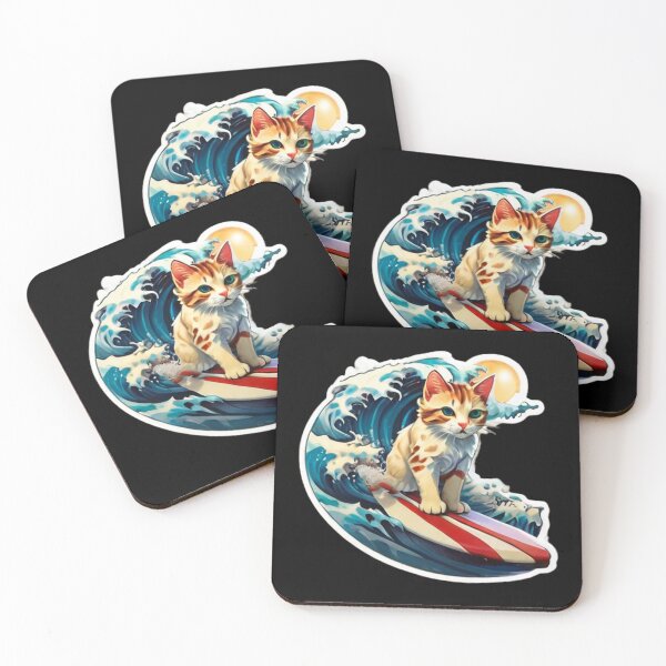 Item preview, Cat Wave rider designed and sold by ُEldalal-Design.