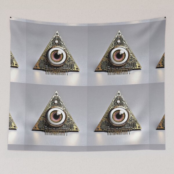 Item preview, eyeball and triangle (2) tileartwork designed and sold by tileartwork.